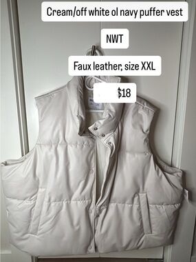 NWT Old Navy Puffer Vest XXL